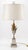 Gold Corn Cob Lamp Base in Silvered and Gilt Bronze from Maison Charles, France, 1970 For Sale - Image 8 of 8