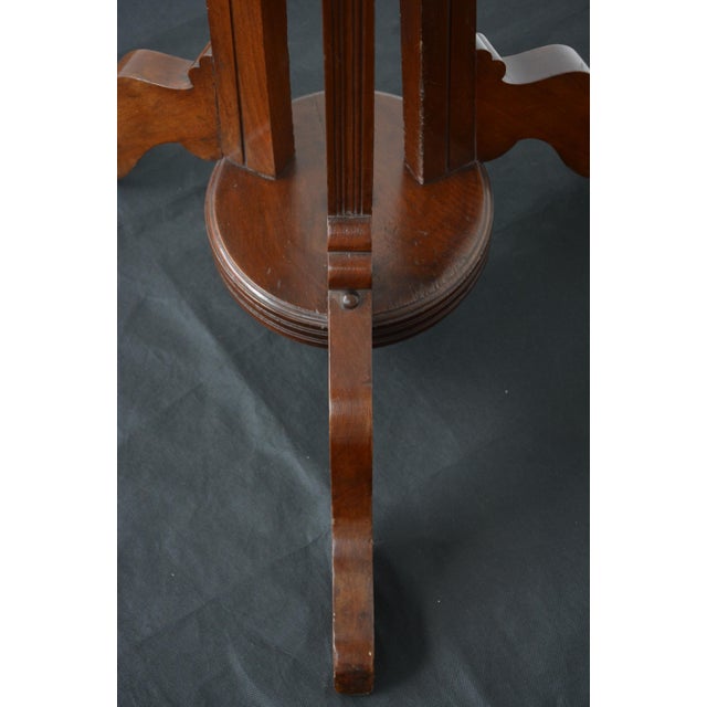 Arts and Crafts Walnut Coat Stand by Jas Shoolbred, 1900 For Sale - Image 10 of 14