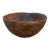 Handcarved African Rounded Wooden Bowl For Sale