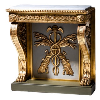 Empire Wall Console by P. G. Bylander, 1800s For Sale
