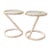 Pair of a White Vintage Wicker Side Tables For Sale