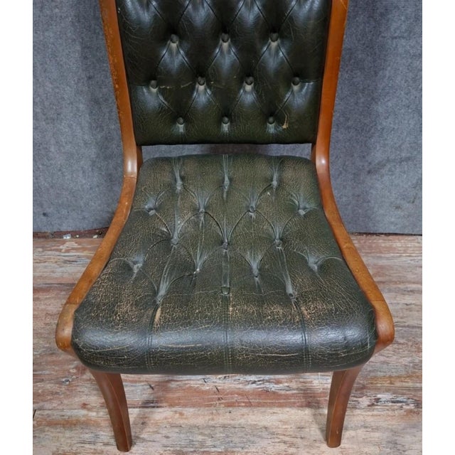 English Chesterfield Lounge Chair For Sale - Image 3 of 6