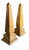 Vintage Decorative Metal Obelisks, 1970, Set of 2 For Sale