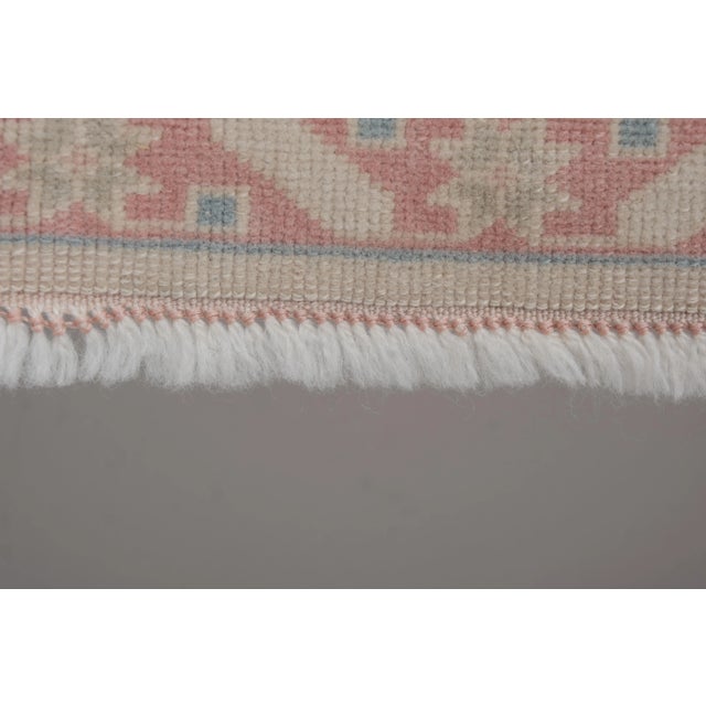 Vintage Pastel Turkish Kars Rug For Sale - Image 12 of 13