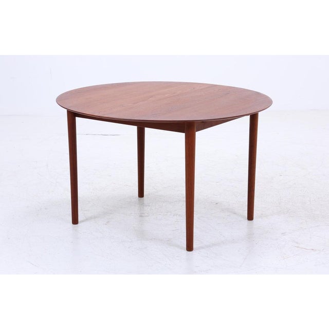 Danish Round Teak Dining Table by Peter Hvidt & Orla Mølgaard-Nielsen, 1960s For Sale - Image 11 of 12