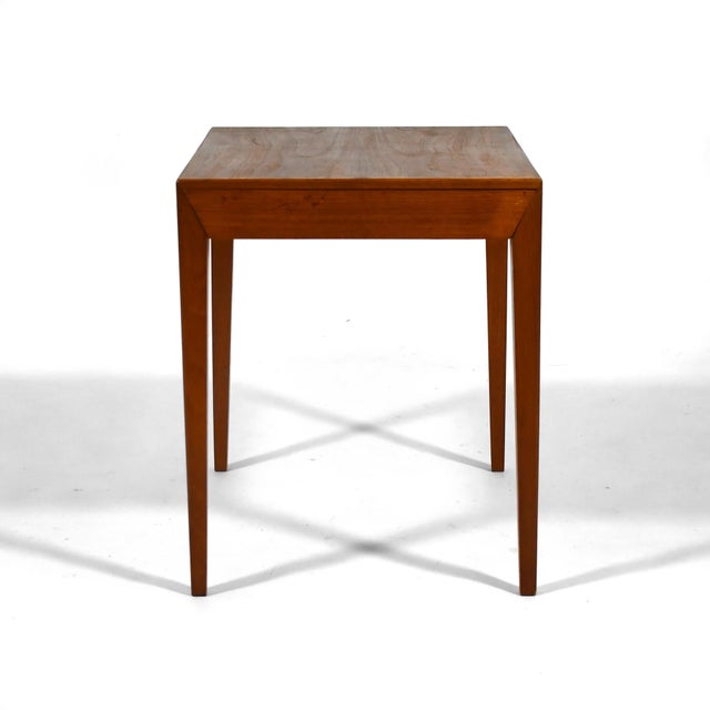 Mid 20th Century Severin Hansen Side Table/ Nightstand by Haslev Mobelfabrik For Sale - Image 5 of 10