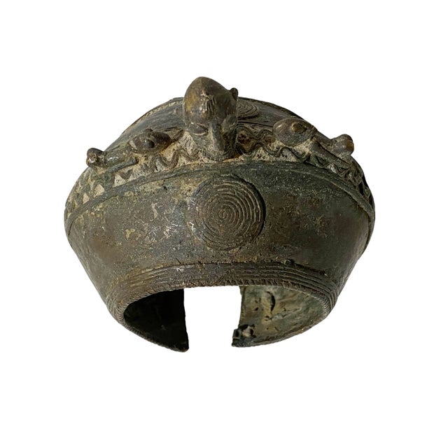 Metal Bronze Currency Bracelet Gan Burkina Faso with Ancestors For Sale - Image 7 of 11