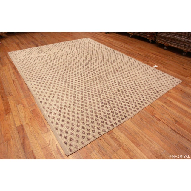 A Beautiful And Decorative Ivory Cream Background And Light Brown Color Artistic Tribal Design Modern Room Size Area Rug,...