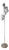 Torcion Model Floor Lamp in White, Chrome, White Glass and Marble Base from Stilnovo, 1950s For Sale