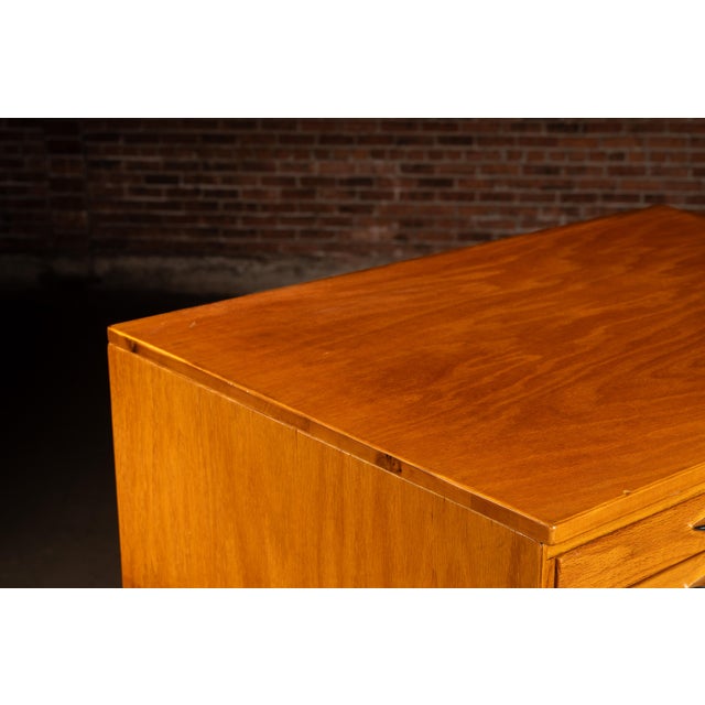 Wood Vintage Oak Four-Stack Flat File by Mayline For Sale - Image 7 of 13