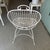 White Mid 20th Century Painted White Ornate Metal Garden Chairs Set of 2 For Sale - Image 8 of 12
