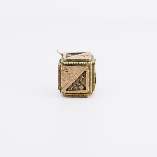 Antique Victorian / Aesthetic Movement Gold-Filled Bracelet Charm or Watch Fob For Sale - Image 10 of 11
