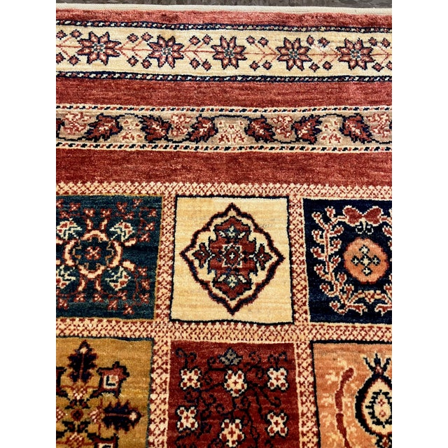 1980s Hand-Knotted Persian Kashkoli Wool Rug – 3'7" X 5'5" For Sale - Image 5 of 5