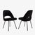 Eero Saarinen Original Vintage Saarinen Executive Armless Chairs, Custom Restored Black Edition - Set of 6 For Sale - Image 4 of 9