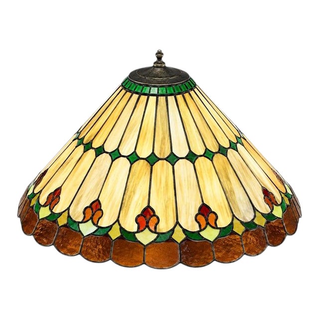 Antique Tiffany Style Light Lamp Shade For Sale