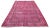 Distressed Turkish Over-Dyed Pink Rug in Wool, 1970s For Sale