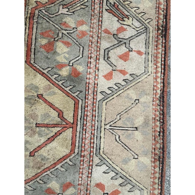 Large Vintage Distressed Turkish Kars Rug, 1980s For Sale - Image 12 of 15