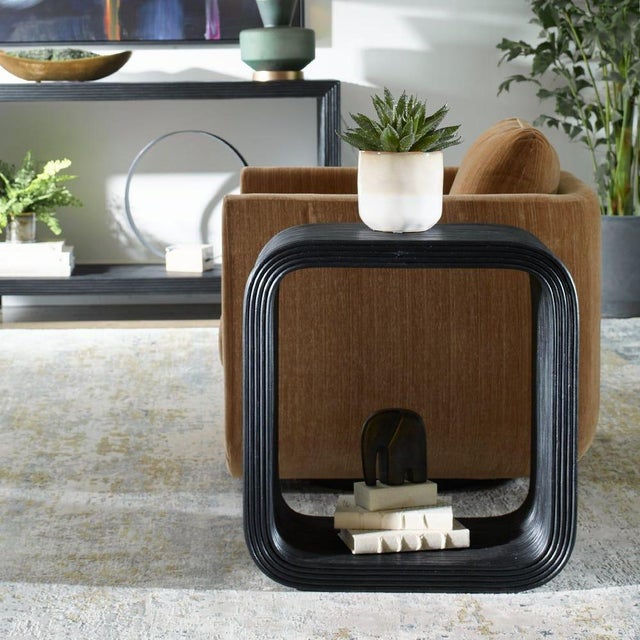 Not Yet Made - Made To Order Unique Negative Space Side Table For Sale - Image 5 of 7