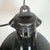 Industrial Black Enamel Factory Lamp with Cast Iron Top, 1950s For Sale - Image 10 of 18