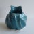 Late 20th Century Cheri Harring Signature Swirl Blue Ceramic Creamer Signed by Artist For Sale - Image 6 of 7