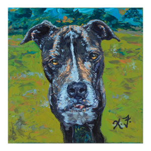 Giclée Print of Original Expressionist Dog Painting