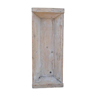 Large White Washed Wood Trencher, 1940s For Sale