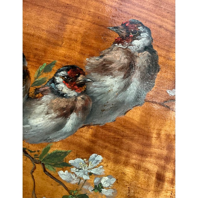 Gabriel Cazals, French Naturalist Goldfinches, 1900, Oil For Sale - Image 4 of 8