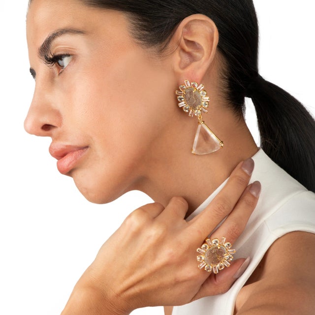 The Julissa Ring boasts a new, modern design with an elegant oval shape and contrasting stones. Perfect for the holiday...