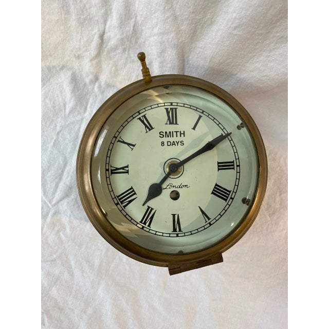 Sarreid Decorative Ship Clock Vintage Brass Nautical Design