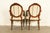 Karges Style French Regency Louis XVI Carved Mahogany and Gold Gilt Armchairs, Pair For Sale - Image 12 of 14