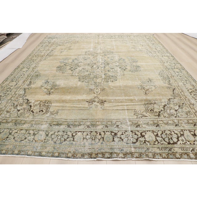 Antique Persian Mahal Rug 09'06 X 12'04 For Sale - Image 16 of 17