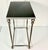 1970s Vintage Hollywood Regency Italian Neoclassical Black Marble Top Metal Side Table For Sale - Image 9 of 16