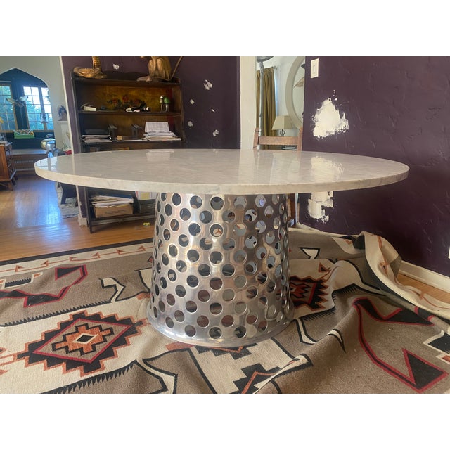 Incredible dining table designed by Paolo Navone for Crate and Barrel back in 2013/2014. Long discontinued and difficult...