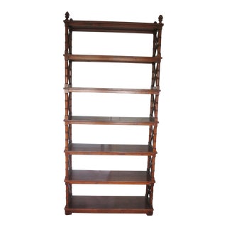 Regency Faux Bamboo Etegere Circa 90s For Sale