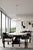 Sophisticated materials draw inspiration from modern geometry to create this stunning dining room set for six people. The...