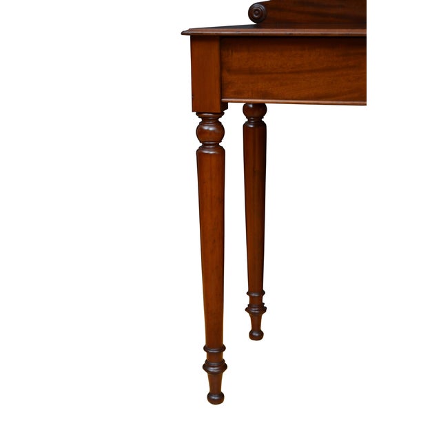 Figured Mahogany Console Table from Druce and Co., 1840 For Sale - Image 9 of 17