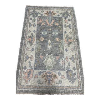 Turkish Oushak Rug 2'2" x 3'4" For Sale