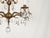 Offered for your consideration is an original Antique 5 Arm 5 Light Absolutely Petite Adorable Brass Cut Lead Glass...