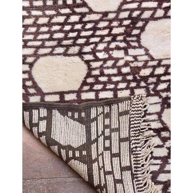 Beni M'Rirt Wool Rug - 12.9 X 10.1 Ft For Sale In Cleveland - Image 6 of 6