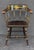 American American Ebonized Captain's Chair With Federal Style Eagle and Stars For Sale - Image 3 of 18