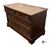 American Antique Eastlake Style Walnut & Burl Wood Travertine Marble Top Chest of Drawers For Sale - Image 3 of 12