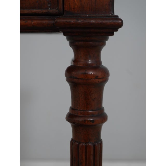 Jonathan Charles Mahogany 2 Drawer Console For Sale - Image 10 of 18