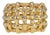Basket-Weave Estate Ring in Solid 14k Gold – Woven Gold Ring, Size 7 For Sale