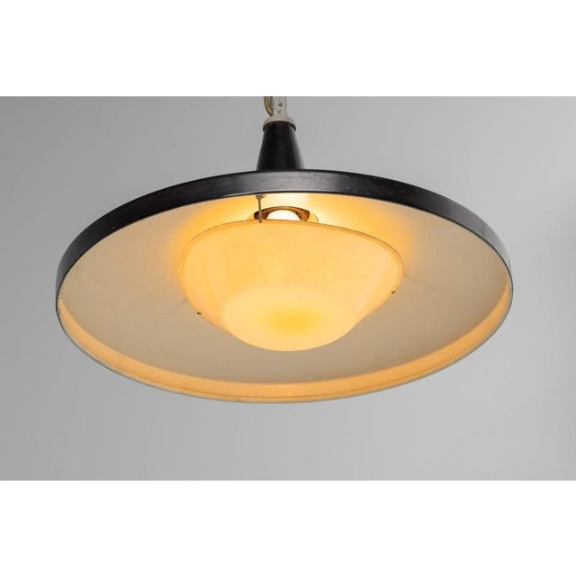 Black Model 4050 Panama Wall Lamp by Wim Rietveld for Gispen, 1955 For Sale - Image 10 of 18