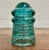 Vintage Hemingray No 9 Aqua Glass Insulator For Sale In Kansas City - Image 6 of 6