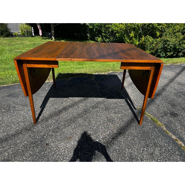 1960s Mid Century Kipp Stewart Drexel Declaration Drop Leaf Dining Table For Sale - Image 12 of 12