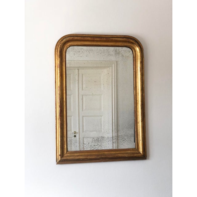 Large Antique French Louis Philippe Giltwood Mirror, Late 19th Century For Sale - Image 10 of 10