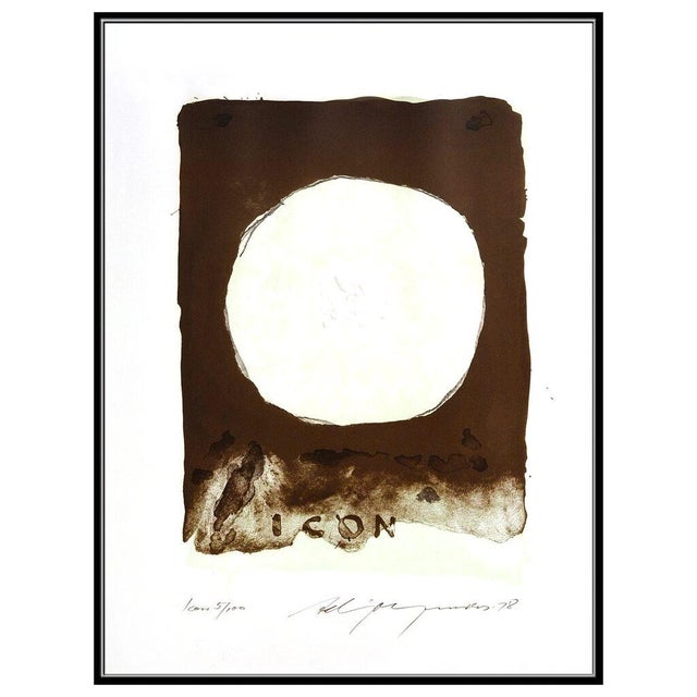 Message us to inquire about custom framing options! (Included for free with every purchase) The artwork here, "Icon I", is...