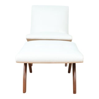 Milo Baughman Lounge Chair & Ottoman For Sale