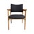 Charcoal Erik Kirkegaard Danish Modern Oak Armchair, 1960s, Attributed For Sale - Image 8 of 9
